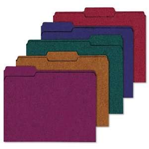  Ampad® 100% Recycled Color File Folders, Ltr, 1/3 Cut, 11 