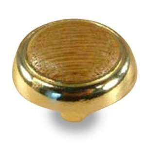   Hardware Zinc Die Cast, Knob (CENT25206 3MO)   Bright Brass/Medium Oak