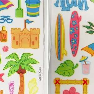  Provo Craft TROPICAL VACATION Clear Sticker Set
