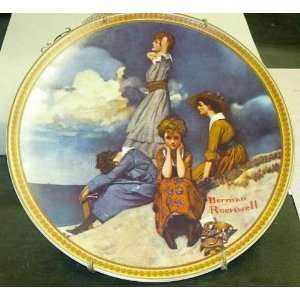   Rockwell Waiting on the Shore Collector Plate 