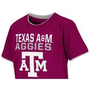  Texas A&M Aggies Colosseum NCAA Kids Ridge Double Layer T 