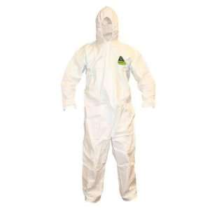  Defender White Microporous Disposable Coveralls, Hood (QTY 