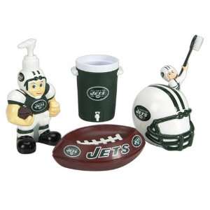  NFL New York Jets Football 5 Piece Bathroom Set