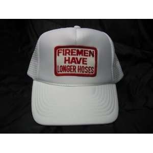  FIREMEN HAVE LONGER HOSES NOVELTY JOKE HAT CAP HATS 