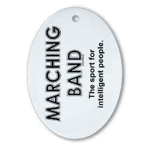 Marching Band Funny Oval Ornament by  