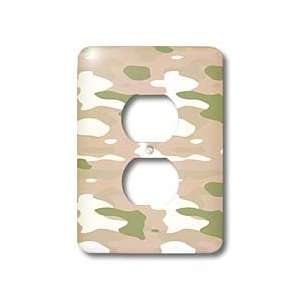   Camouflage Fashion  Military   Light Switch Covers   2 plug outlet