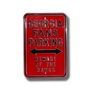  Georgia Bulldogs Beware of the Dawgs Parking Sign Sports 