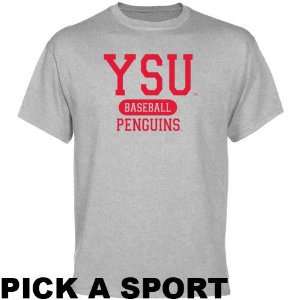   Youngstown State Penguins Ash Custom Sport T shirt