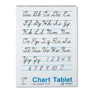  Pacon Chart Tablets w/Cursive Cover PAC74610 Office 