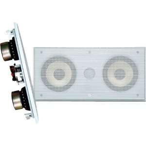    Dual 5.25 2 Way IN Wall Center Channel Speaker System Electronics