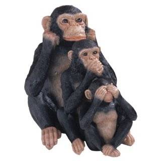 Monkey Family Collectible Wildlife Animal Figurine Statue Sculpture 