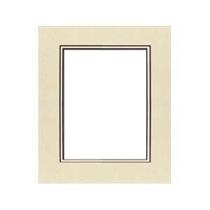 Accent Design Framing Mat Double 5x 7 3.5x 5 BlackCore Spice/Spice 