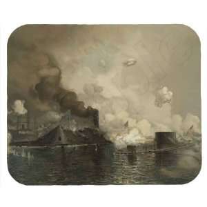  Ironclads CSS Virginia vs. USS Monitor Mouse Pad Office 