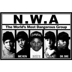  N.W.A. The Worlds Most Dangerous Group Poster Print 