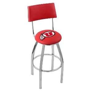 University of Utah Steel Logo Stool with Back and L8C4 