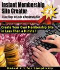 Instant Membership Site Creator V.3.2, Latest Version , 3 Easy Steps
