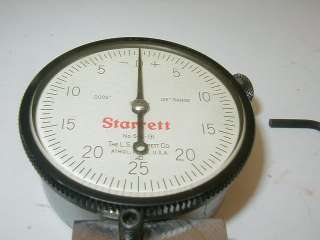 Starrett Dial Indicator 643 131 Reads .0005 Range .125  