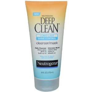 Neutrogena Deep Clean Long Last Shine Control, Cleanser/mask, 6 Ounce 