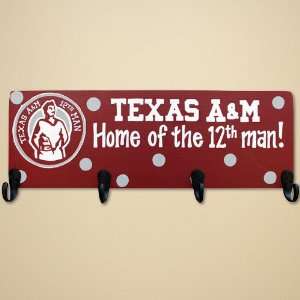  Texas A&M Aggies Maroon Wooden Hook Board Sports 