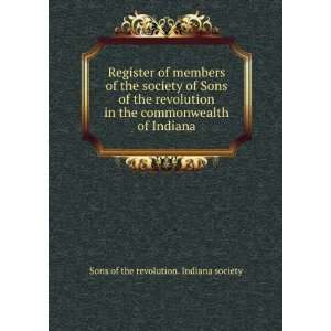  Register of members of the society of Sons of the 