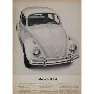  1963 Ad Volkswagen Bug Beetle VW Car George H. Lang 
