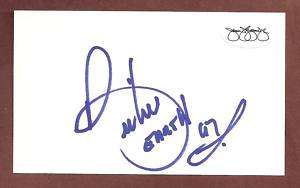  EARTH 67 Red Sox Autograph Index Card Boston Spaceman Signed  