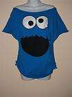new COOKIE MONSTER Sesame Street St shredded t shirt cut up couture 
