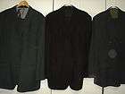 mens suits black grey gray suit 44L jacket pants 37 38 X 34 rossi J 