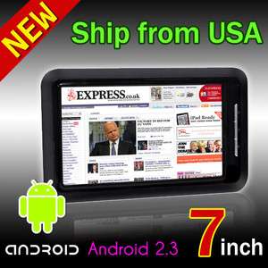   Android 2.3 2G 7 MID Touchscreen Tablet PC WiFi +3G ultrathin black