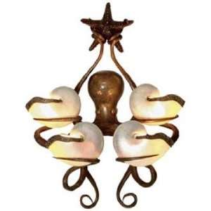  Maitland Smith Octopus and Nautilus Accent Wall Sconce 