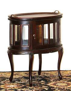 Chocolate Cabinet with Serving Tray, Oval—Antique Finish  