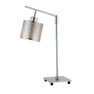  Adesso Denver Table Lamp, Satin Steel