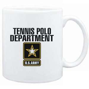  Mug White  Tennis Polo DEPARTMENT / U.S. ARMY  Sports 