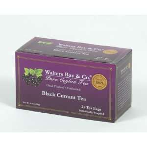 100% Pure Ceylon Black Currant Tea. 25 Enveloped  Grocery 