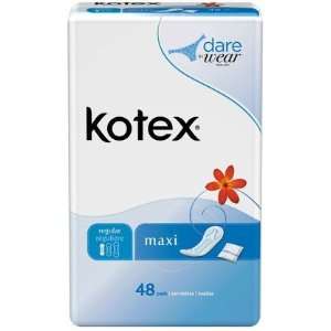  Kotex Regular Maxi Pads 48 ct, 2 ct (Quantity of 1 
