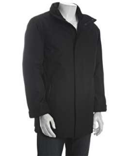 Rainforest black nylon micro twill three in one vest jacket   