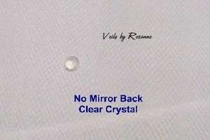 Clear, No Mirror Swarovski Crystals