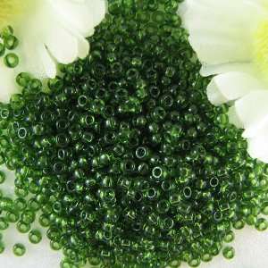  Miyuki Rocaille seed beads 11/0 Tr olive 10g