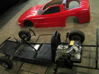 little red MidWestern Industries OFFICIAL Chevrolet Corvette Go Kart 
