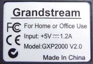 GRANDSTREAM GXP 2000 V2.0 4 LINE VOIP IP PHONE GXP2000  