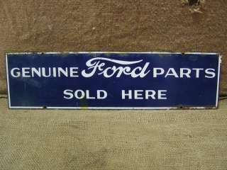   Ford Parts Sign  Antique Old RARE Car Truck Tractor Dealer Store 6495