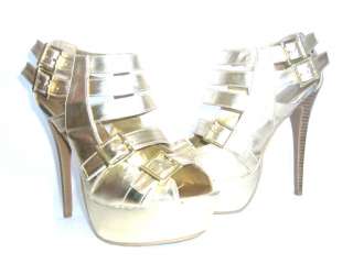   Strappy Platform Dress Sandals High 5 inch Heels Size 5.5 10  