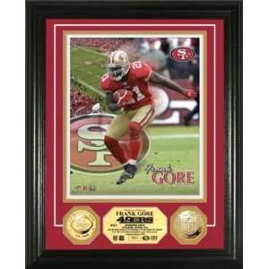  Frank Gore 24KT Gold Coin Photo Mint 