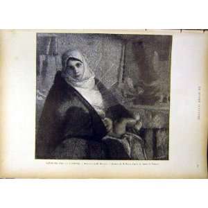 La Vierge Virgin Dagnan Religious French Print 1885 
