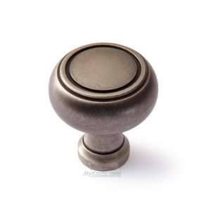  Classic brass 1 1/4 (32mm) knob in weathered antique 