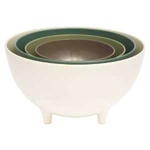   Neutrals/Cream 4 Piece Large Footed Bowl Set
