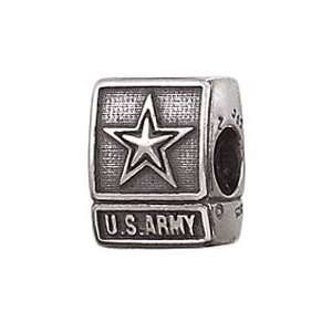  Zable Us Army Hobbies Professions Sterling Silver Charm 