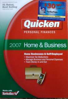Quicken 2007 Home & Business Personal Finance   P.NO.298333 