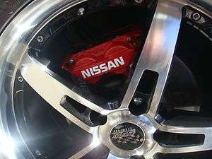 Nissan brake front caliper sticker R32,R33,R34, S14,S15,300zx, white 