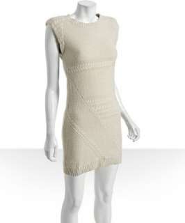 Theory oatmeal wool Silasi sleeveless sweater dress   up to 